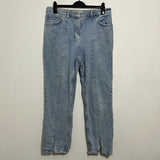 Next Ladies Jeans Straight  Blue Size 16 Cotton Blend     High Rise