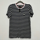 Dorothy Perkins Ladies Top  T-Shirt Blue Size 14 Viscose  Short Sleeve   Striped