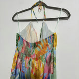 Next Ladies Dress Maxi  Multicoloured Size 16 Polyester   Midi  Halter Summer