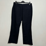 Next Ladies Trousers Chino  Blue Size 14 Linen