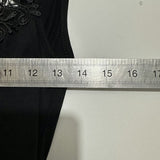 Evita Ladies Bodysuit  Casual Black Size 10 Viscose  Sleeveless