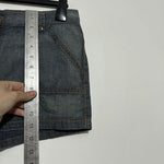 Per Una Ladies Shorts Hot Pants  Blue Size 14 100% Cotton