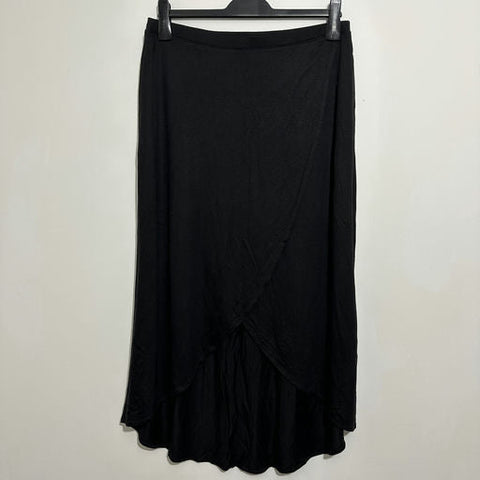 Gap Ladies  Wrap Skirt Black Size M Medium Viscose    Knee Length