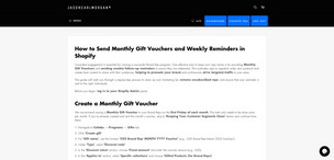 How to Send Monthly Gift Vouchers and Weekly Reminders in Shopify