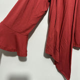 Debenhams  Ladies  Cardigan Red Size 14 Viscose Open Short Waterfall