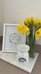Hello Spring Floral Wreath Spring Seasonal Wall Home Decor Print