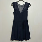 Oasis Skater Dress Blue Size 8 Short Lace Navy Polyester Ladies