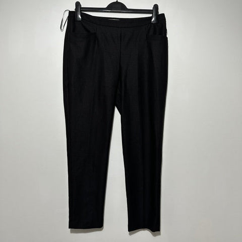 Oasis Ladies Trousers Ankle Black Size 12 Viscose Smart