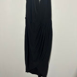 MissGuided Ladies Dress Bodycon Black Size 6 Polyamide Short Wrap Halter Neck