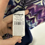 Desigual Maxi Multicoloured Dress EU 40 Viscose Long UK 12