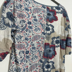 Next Floral Tunic Casual Multicoloured Size 10 Short Sleeve Top