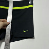 Nike Ladies Activewear Shorts Athletic Black Size L Large Polyester Dri-Fit Mini