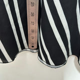 H&M Ladies Skirt Maxi Black Size S Small Polyester Midi White