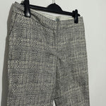 Boden Ladies Trousers Dress Pants Silver Size 12 Cotton Blend