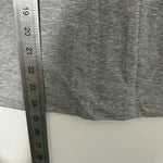 Adidas Stellasport Ladies Grey Cotton Blend T-Shirt Size 6 Short Sleeve