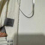 H&M Ladies Blouse Top  Ivory Size XS X-Small Viscose Sleeveless Oversized