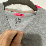 Adidas Stellasport Ladies Grey Cotton Blend T-Shirt Size 6 Short Sleeve