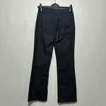 M&S Ladies Jeans Straight Black Size 8 Cotton Blend Stretch Roma