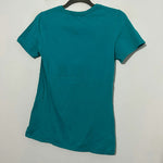 Nike Ladies Green Activewear T-Shirt Size S 100% Cotton Short Sleeve Crew Neck