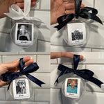 Personalised Photo Memorial Memory Christmas Clear Feather Bauble - Any Photo & Wording