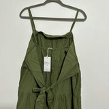 Next Ladies Dress Maxi  Green Size 14 100% Cotton   Midi  Summer