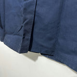 White Stuff Ladies  Pea Coat Blue Size 8 100% Cotton Removable Hood