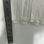 Adidas Ladies White Cotton Blend T-Shirt Size 6 Short Sleeve Vintage Retro