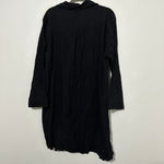 H&M Ladies  T-Shirt Dress Black Size M Medium Cotton Blend Short Crinkle
