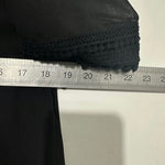Oasis Ladies  T-Shirt Dress Black Size 12 Polyester Knee Length Sheer