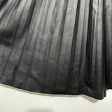 Oasis Ladies Skirt Pleated Black Size 8 Polyurethane Knee Length
