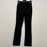 H&M Ladies Jeans Straight Black Size EU 34 Cotton Blend UK Size 6
