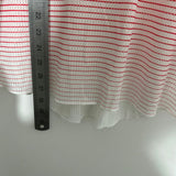 Nike Red Tank Top XS Sleeveless DRI-FIT Polyester White Striped