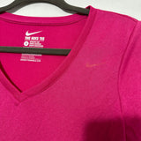Nike Ladies Pink Activewear T-Shirt Size S Small Athletic Cut Short Sleeve Top