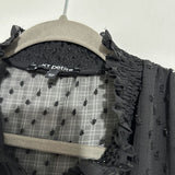 Next Black T-Shirt Dress Size 16 Sequin Short Petite Polyester