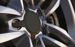 Charcoal Grey Standard Universal Fit Alloy Wheel Centre Cap Badges (Pack of 4)