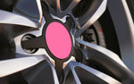 Pink Standard Universal Fit Alloy Wheel Centre Cap Badges (Pack of 4)