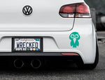 Adorable Hawk Bumper Car Sticker