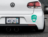 Adorable Girl Bumper Car Sticker