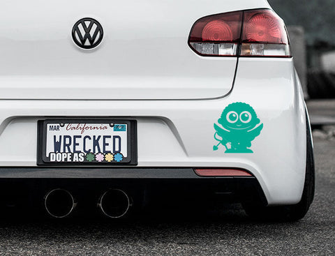 Adorable Cupid Bumper Car Sticker