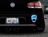 Adorable Girl Bumper Car Sticker