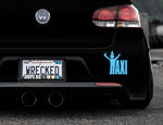 Taxi Drunk Bumper Car Sticker