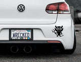 Adorable Devil Bumper Car Sticker
