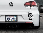 Adorable Panther Bumper Car Sticker