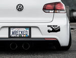 Funny Grab Em By The Balls Bumper Car Sticker