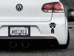 Adorable Giraffe Bumper Car Sticker