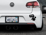 Adorable Dragon Bumper Car Sticker