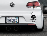 Adorable Robot Bumper Car Sticker