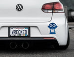 Adorable Boy Bumper Car Sticker