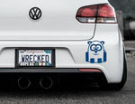 Funny Cartoon Panda Bumper Car Sticker