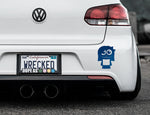 Adorable Girl Bumper Car Sticker